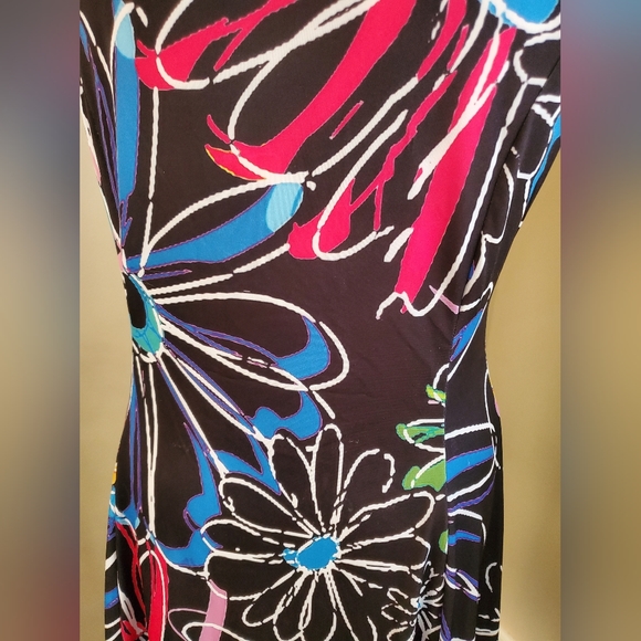 LILY by FIRMIANA Multi-colored flower dress,  size small - Picture 3 of 6